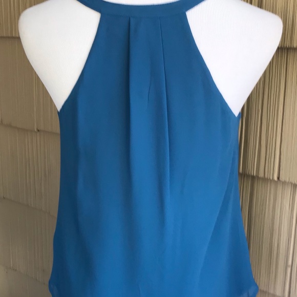 NWT Naked Zebra teal blue crossover tank - Picture 3 of 3